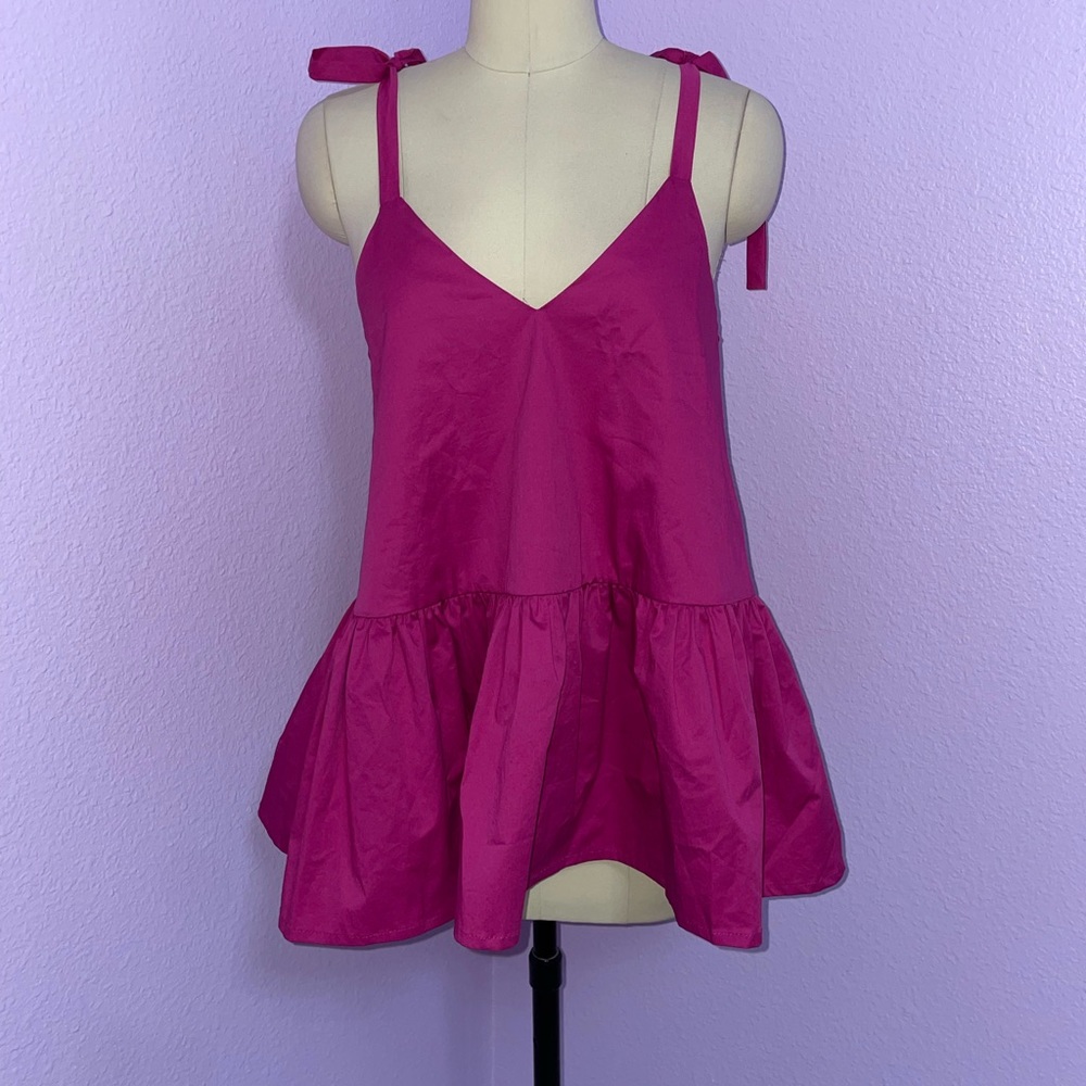 Monica Nera “Margo” Peplum Top